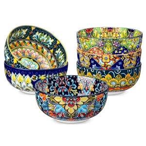 Beautiful Vancasso Ceramic Soup Bowls Bohemian style