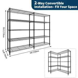 Heavy Duty Storage Shelves Metal Unit Adjustable