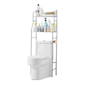 Over Toilet Storage Shelf, Freestanding, Paper Holder